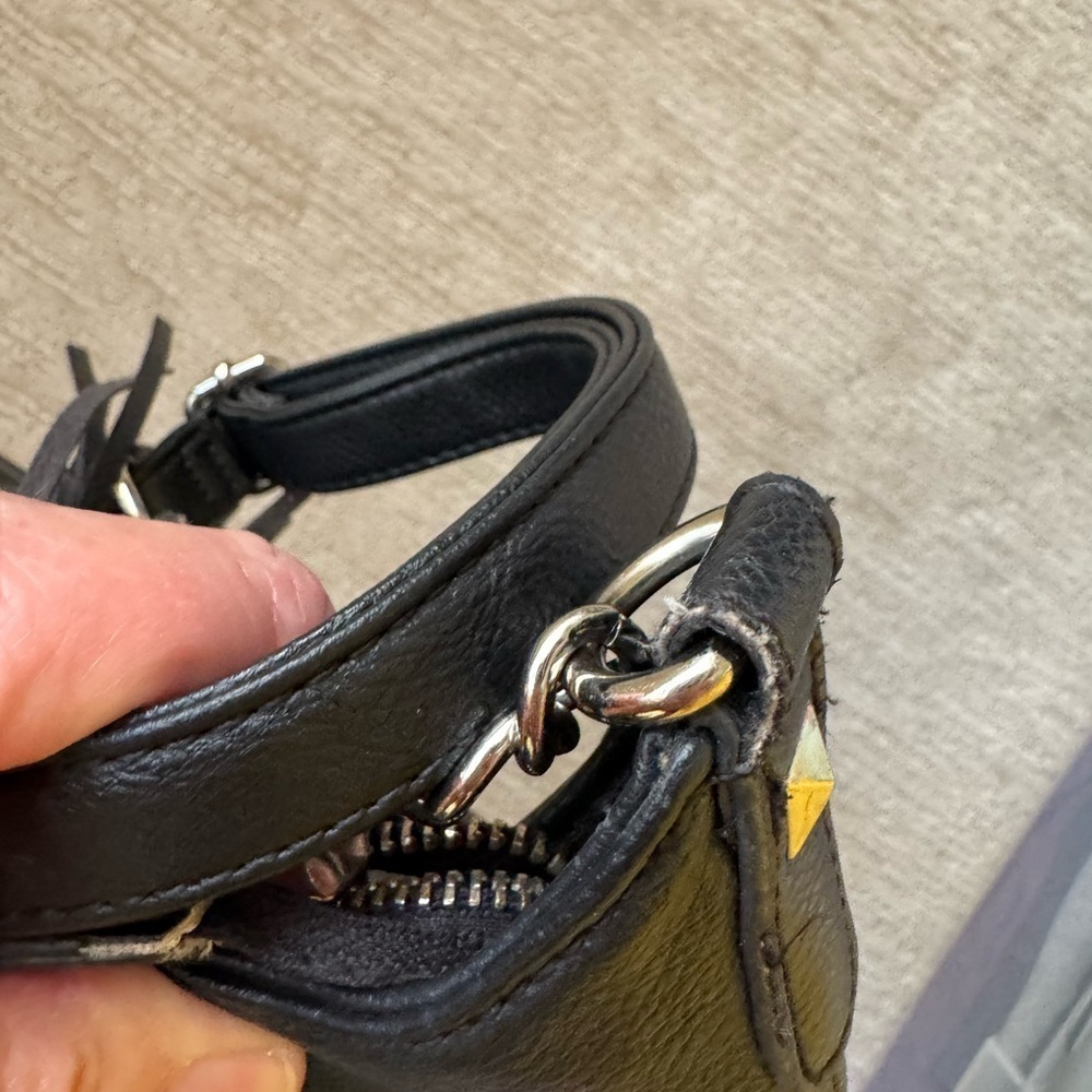 Nine West Black Leather Shoulder Bag - Picture 5 of 7